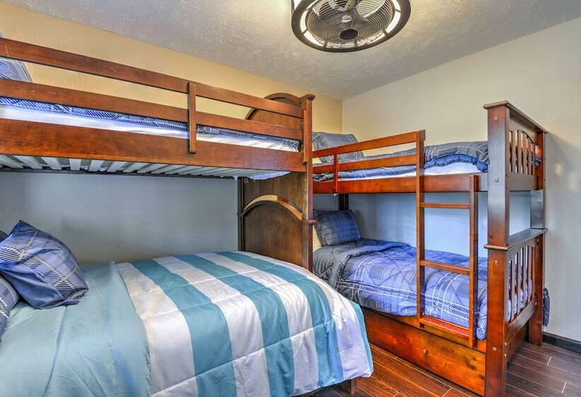 Waterfront Lake Harmony Home W/ Hot Tub & Fire Pit