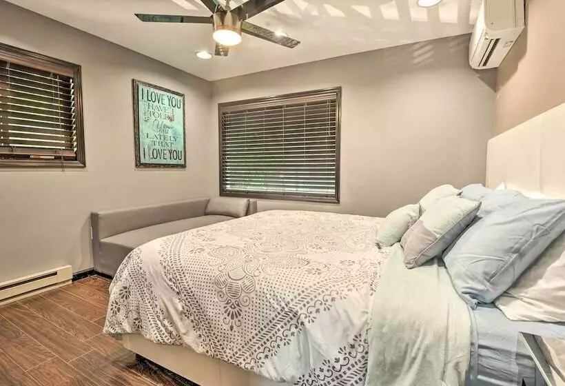 Waterfront Lake Harmony Home W/ Hot Tub & Fire Pit