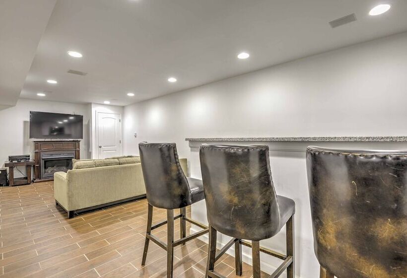 Waterfront Lake Harmony Home W/ Hot Tub & Fire Pit