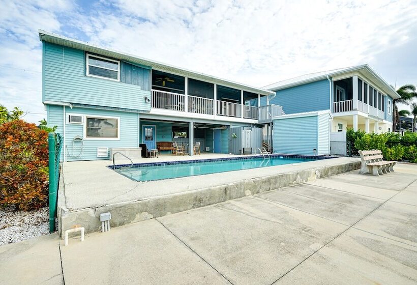 Private Pool & Deck: Canalfront St James City Home