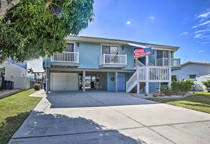 Private Pool & Deck: Canalfront St James City Home