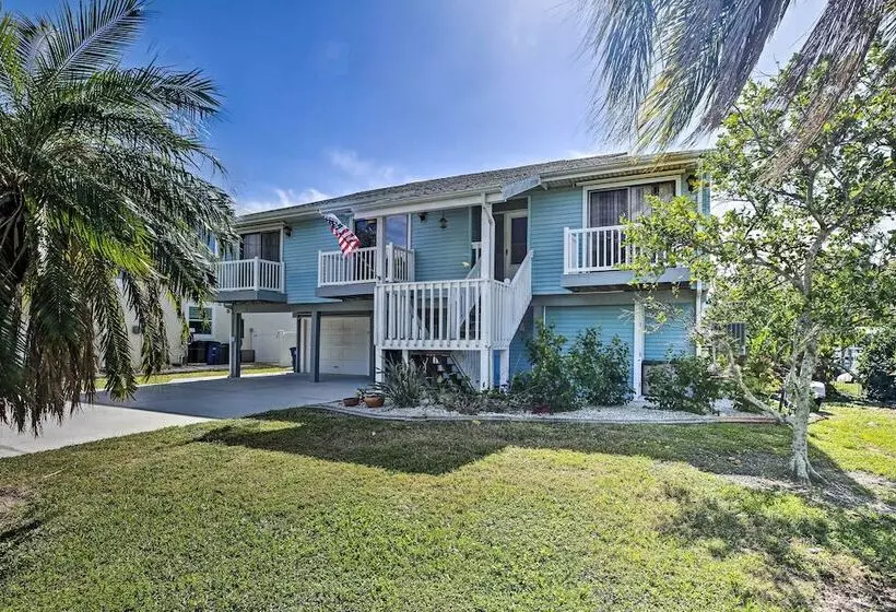 Private Pool & Deck: Canalfront St James City Home