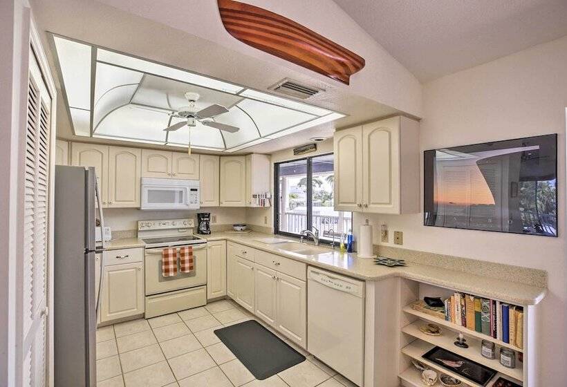 Private Pool & Deck: Canalfront St James City Home