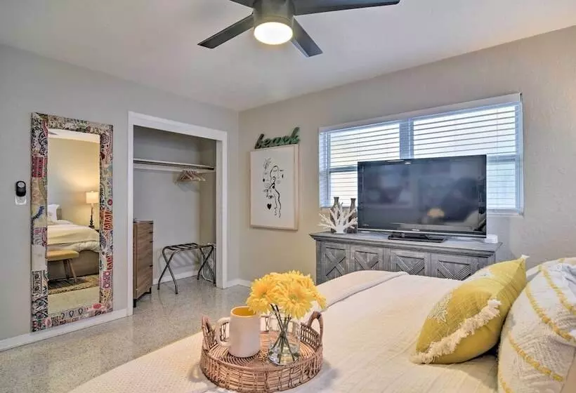 Lush Seminole Surf Inn W/ Backyard Fire Pit!