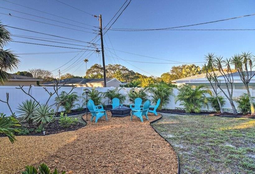 Lush Seminole Surf Inn W/ Backyard Fire Pit!