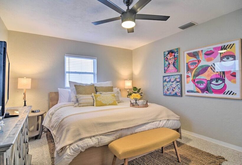 Lush Seminole Surf Inn W/ Backyard Fire Pit!