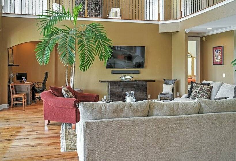 Spacious Lakefront Retreat W/ Fishing Dock & Deck!