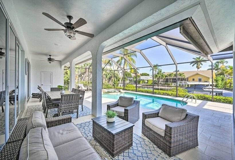 Waterfront Home W/ Pool, Spa & Dock: Walk To Beach
