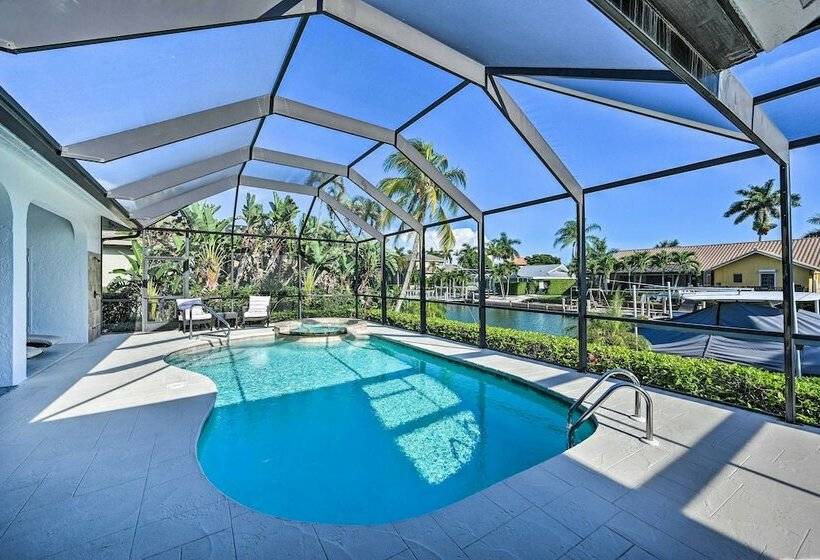 Waterfront Home W/ Pool, Spa & Dock: Walk To Beach