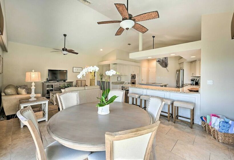 Waterfront Home W/ Pool, Spa & Dock: Walk To Beach