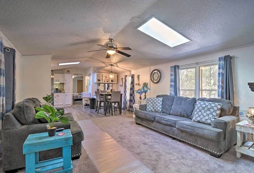 Houghton Lake Area Home W/ Fire Pit & Yard!