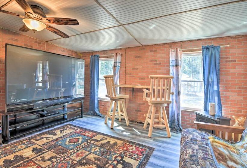 Houghton Lake Area Home W/ Fire Pit & Yard!