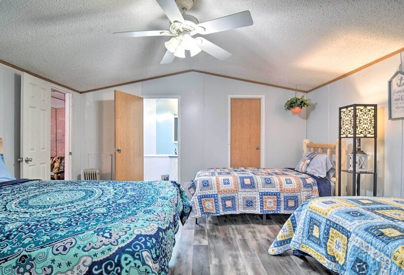 Houghton Lake Area Home W/ Fire Pit & Yard!