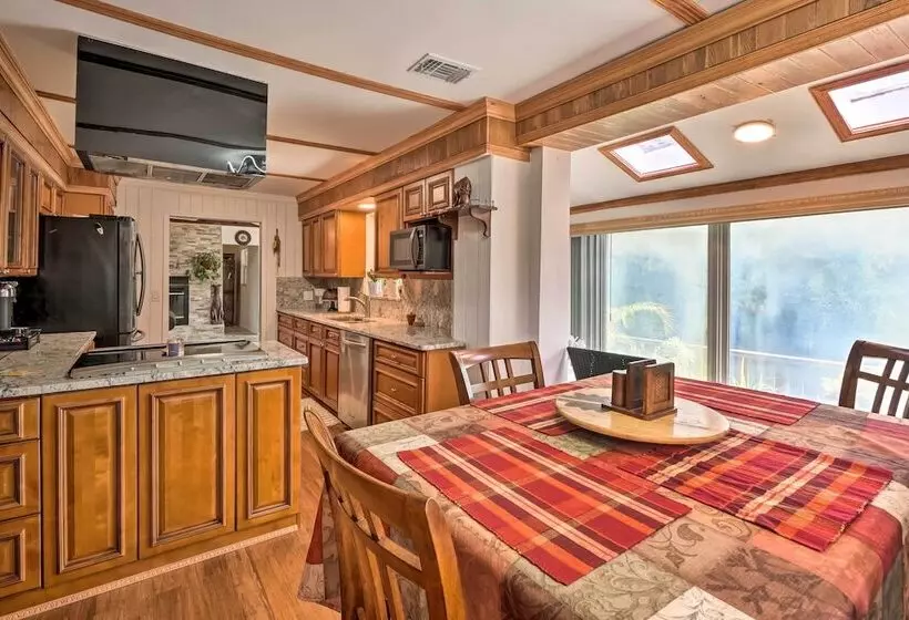 Lush Riverfront Escape W/ Private Boat Dock!