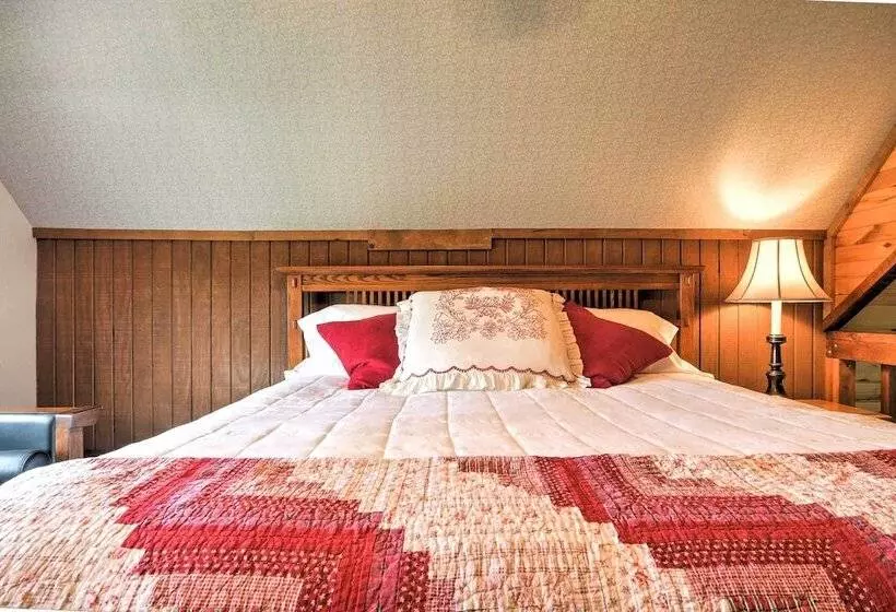 On Farm: Rustic Carmine Log Cabin W/ Porch!