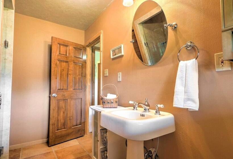 On Farm: Rustic Carmine Log Cabin W/ Porch!