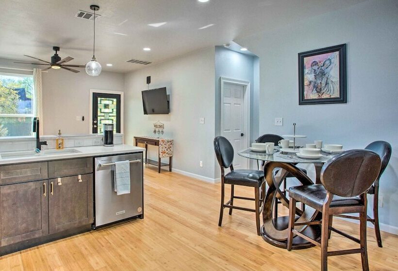 Denison Home W/ Balcony: Walk To Downtown!