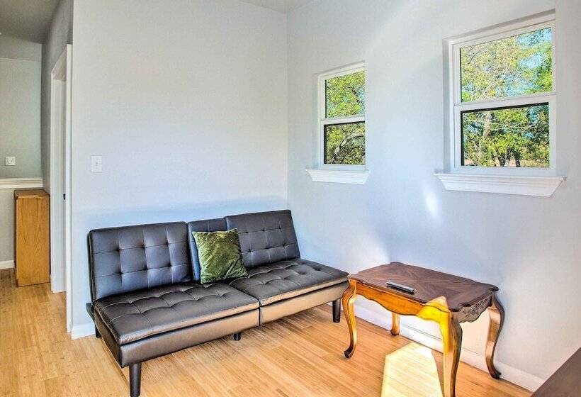 Denison Home W/ Balcony: Walk To Downtown!