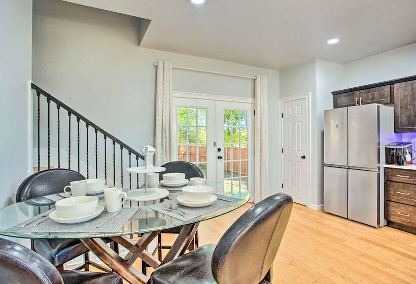 Denison Home W/ Balcony: Walk To Downtown!
