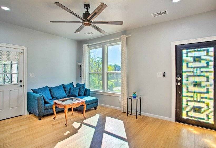 Denison Home W/ Balcony: Walk To Downtown!