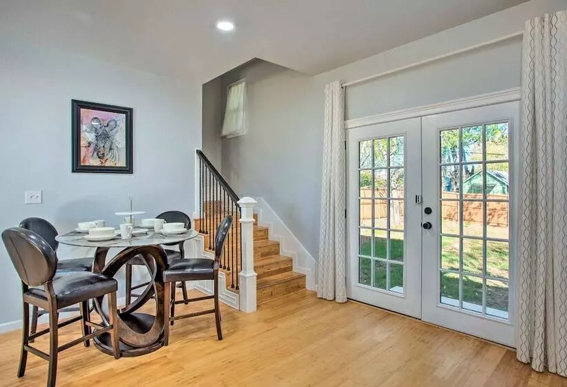 Denison Home W/ Balcony: Walk To Downtown!