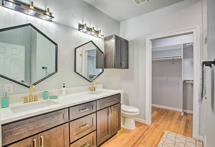 Denison Home W/ Balcony: Walk To Downtown!