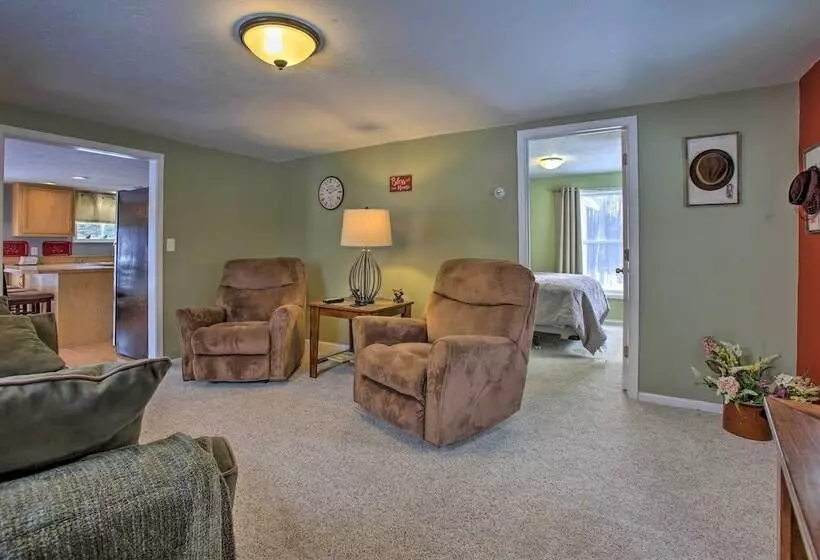 Fife Lake Farmhouse: Peaceful Yard & Fire Pit!