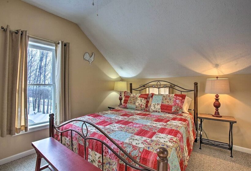 Fife Lake Farmhouse: Peaceful Yard & Fire Pit!