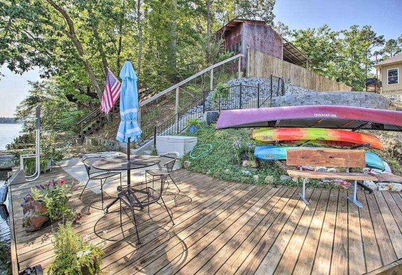 Lakefront Hot Springs Retreat W/ Deck & Grill
