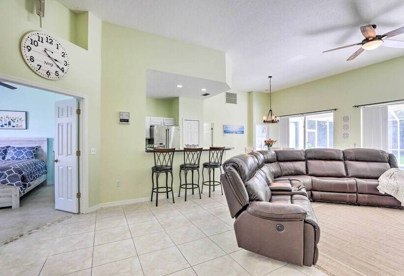 Home W/ Game Room + Lanai: 9 Mi To Disney!