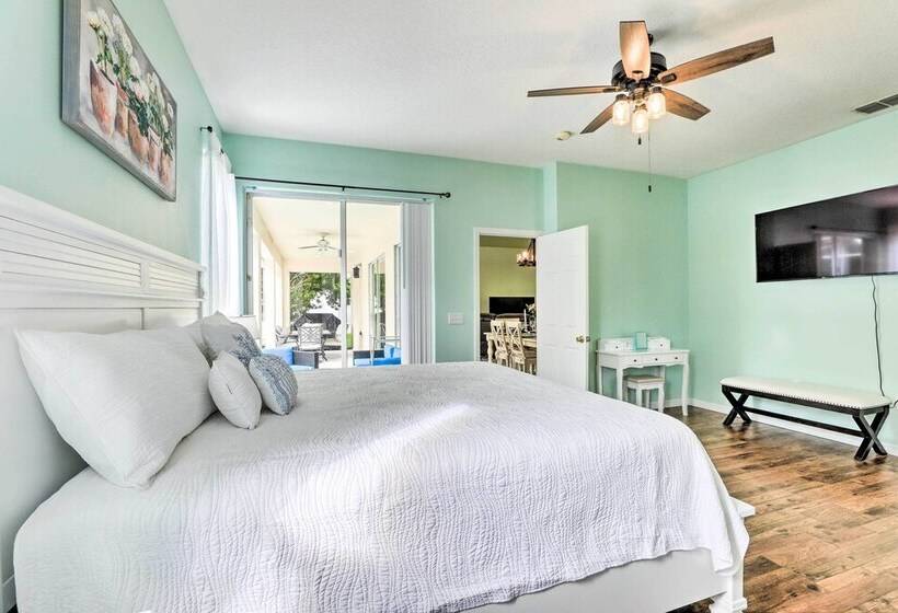 Home W/ Game Room + Lanai: 9 Mi To Disney!