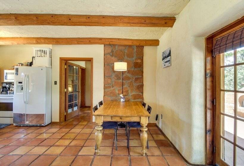 Secluded Ramah Cottage: Patios & Outdoor Fireplace