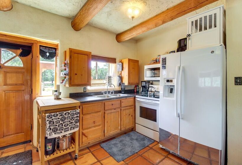 Secluded Ramah Cottage: Patios & Outdoor Fireplace