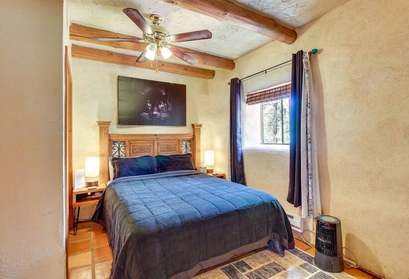 Secluded Ramah Cottage: Patios & Outdoor Fireplace