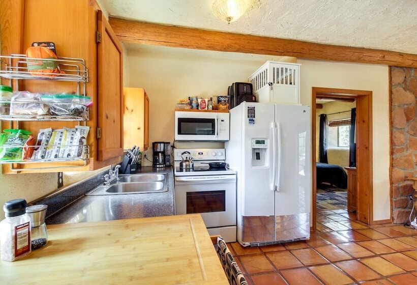 Secluded Ramah Cottage: Patios & Outdoor Fireplace