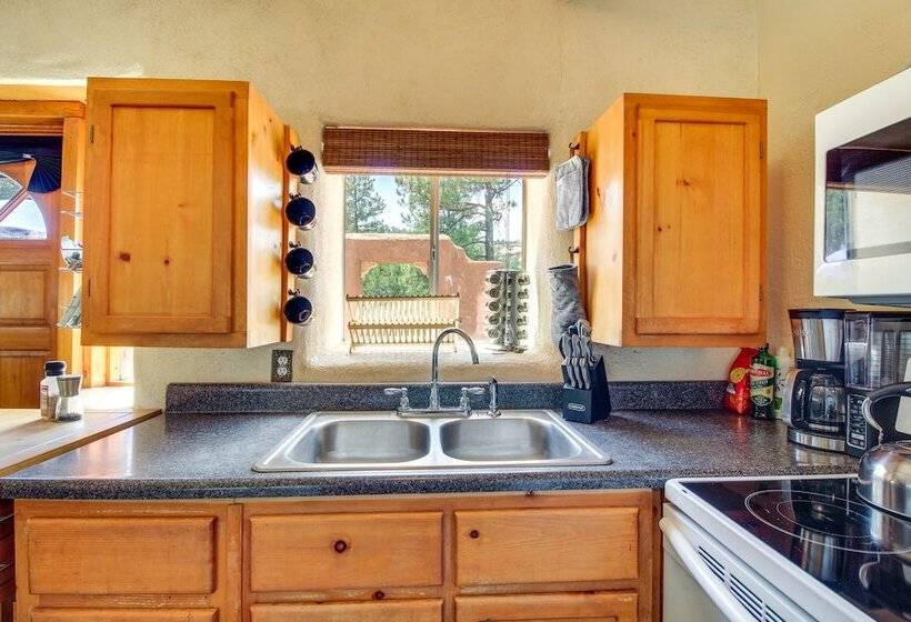 Secluded Ramah Cottage: Patios & Outdoor Fireplace