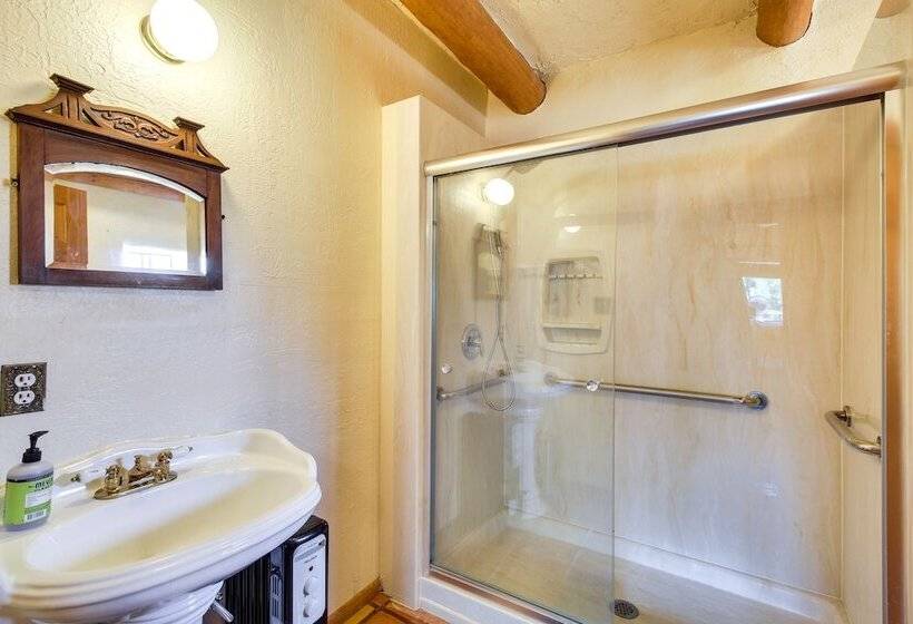 Secluded Ramah Cottage: Patios & Outdoor Fireplace