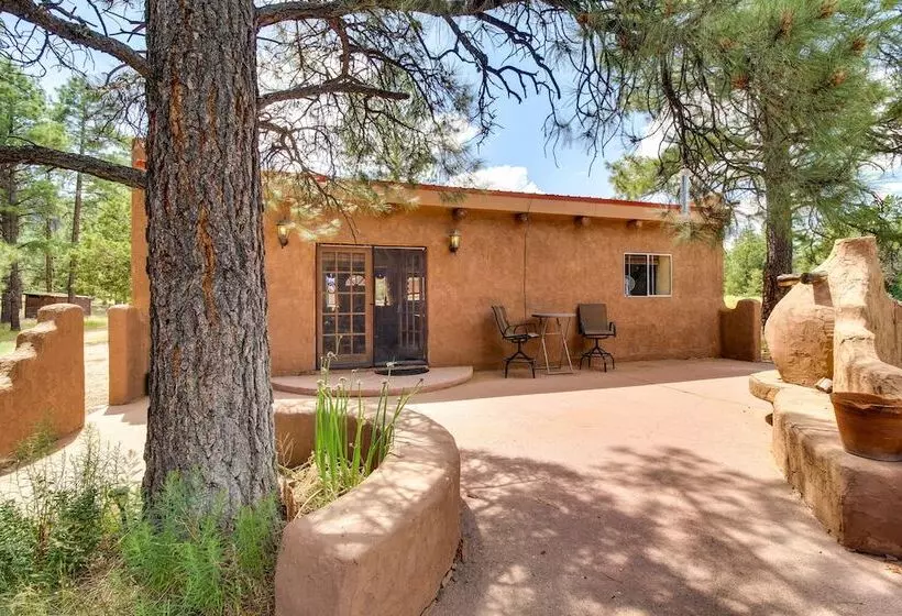 Secluded Ramah Cottage: Patios & Outdoor Fireplace