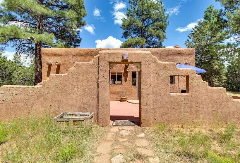 Secluded Ramah Cottage: Patios & Outdoor Fireplace
