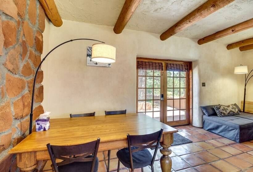 Secluded Ramah Cottage: Patios & Outdoor Fireplace