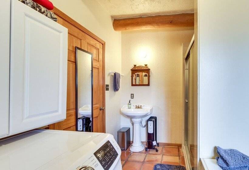 Secluded Ramah Cottage: Patios & Outdoor Fireplace