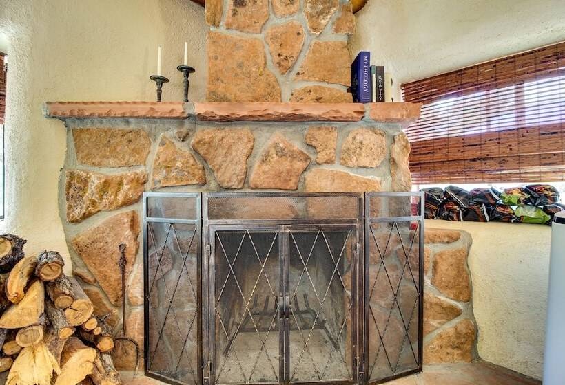 Secluded Ramah Cottage: Patios & Outdoor Fireplace