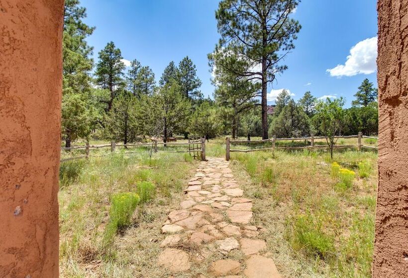 Secluded Ramah Cottage: Patios & Outdoor Fireplace