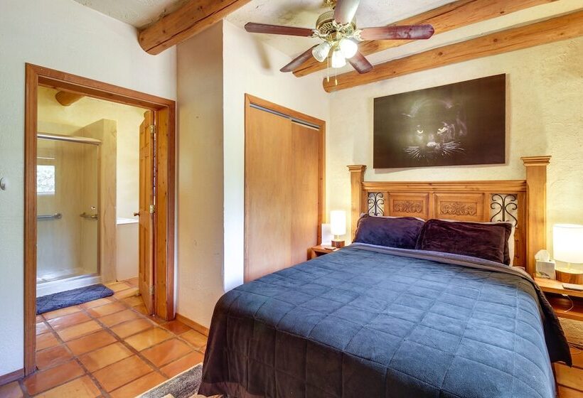 Secluded Ramah Cottage: Patios & Outdoor Fireplace