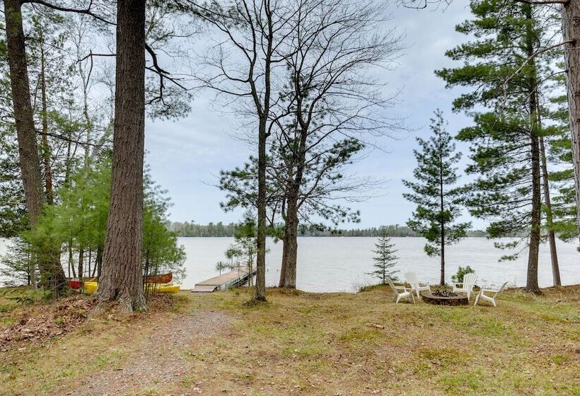 Lakefront Rhinelander Cabin W/ Boat Dock!