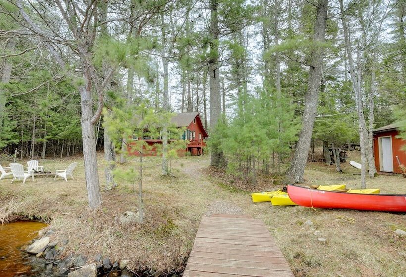 Lakefront Rhinelander Cabin W/ Boat Dock!
