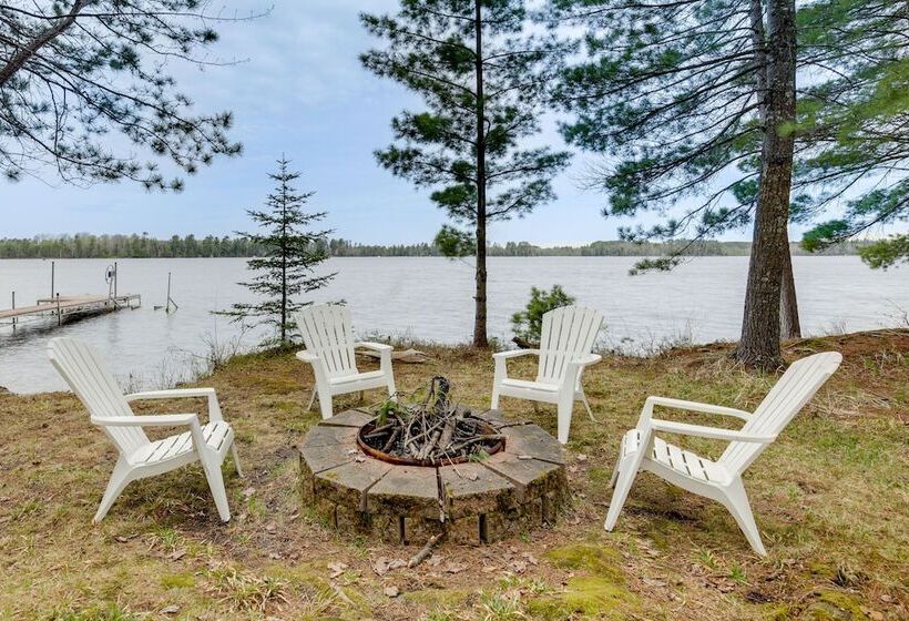 Lakefront Rhinelander Cabin W/ Boat Dock!