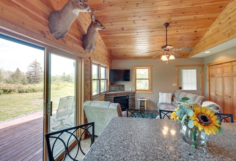 Pet Friendly Iron River Cabin With Fire Pit!