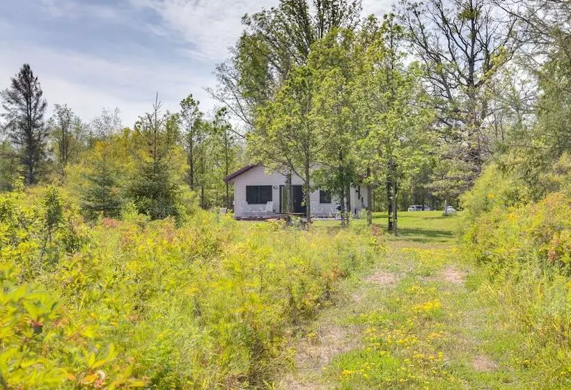 Pet Friendly Iron River Cabin With Fire Pit!