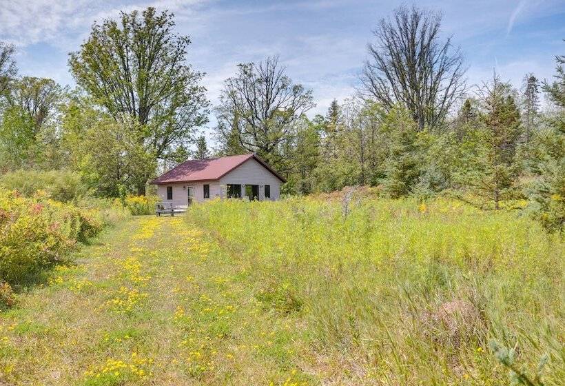 Pet Friendly Iron River Cabin With Fire Pit!